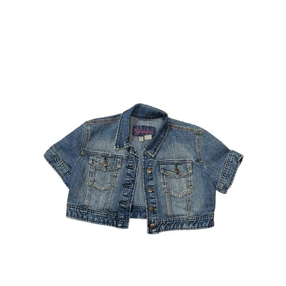 Younique Short Denim Jacket Size Large (L) - Picture 1 of 3